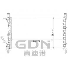 GDN.6.FT.043M-23 菲亞特鋁質散熱器