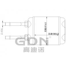 GDN.7.OP.001H-40 歐寶 暖風(fēng)機(jī)水箱