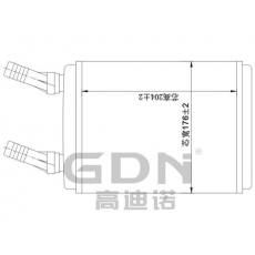 GDN.7.LA.011H-40 拉達(dá) 暖風(fēng)機(jī)水箱